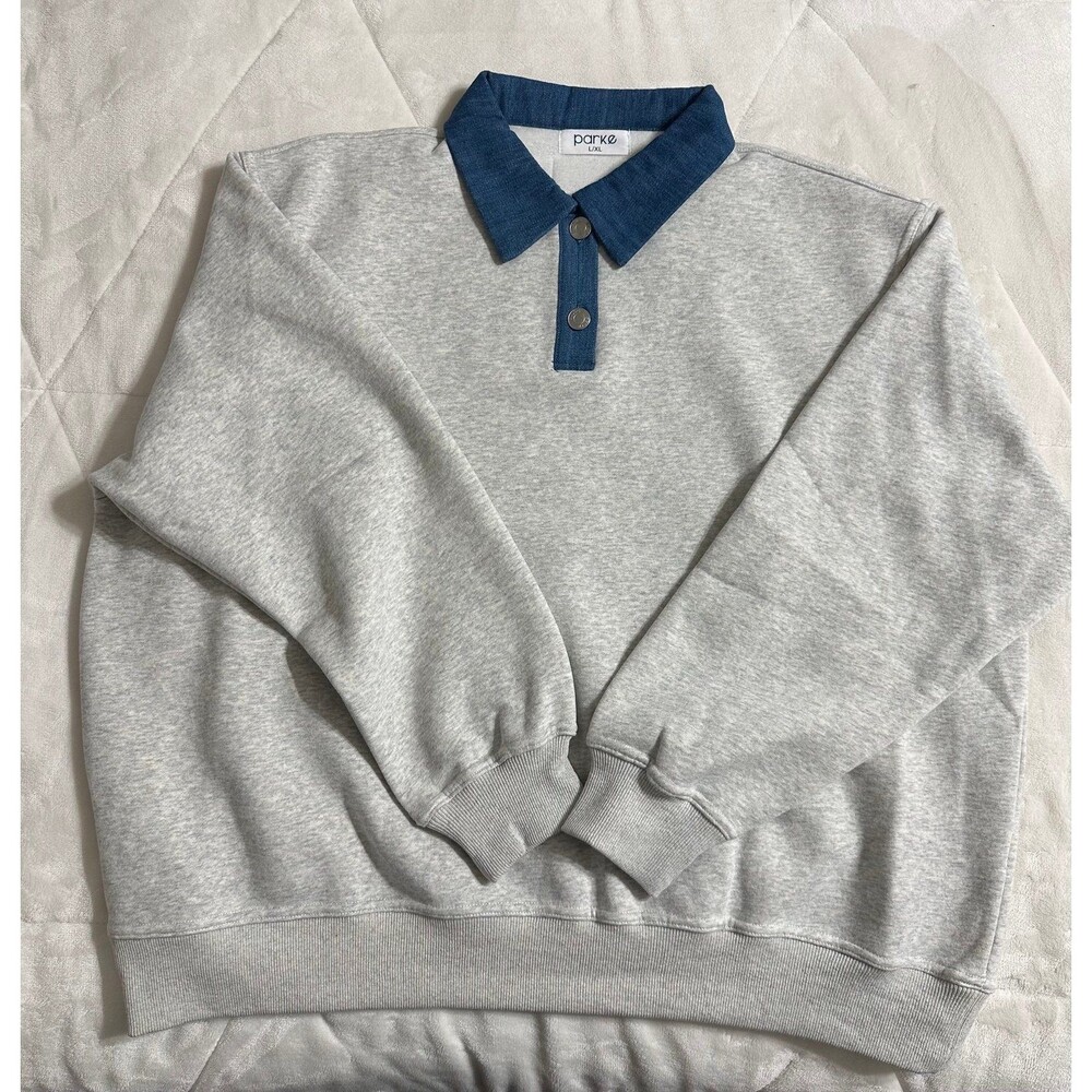 Parke Rugby Polo denim Longsleeve L/XL